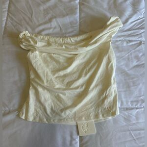 New Paris Georgia Sz L/XL/US Sz 12/14 ELEMENTAL IDA TOP in Ivory